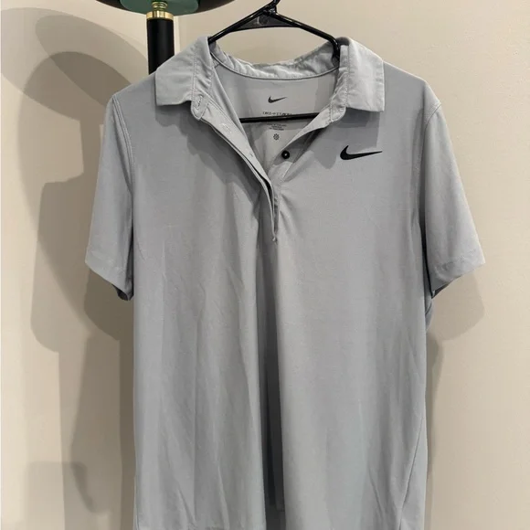 Nike Gray Performance Polo Shirt - Picture 1 of 3